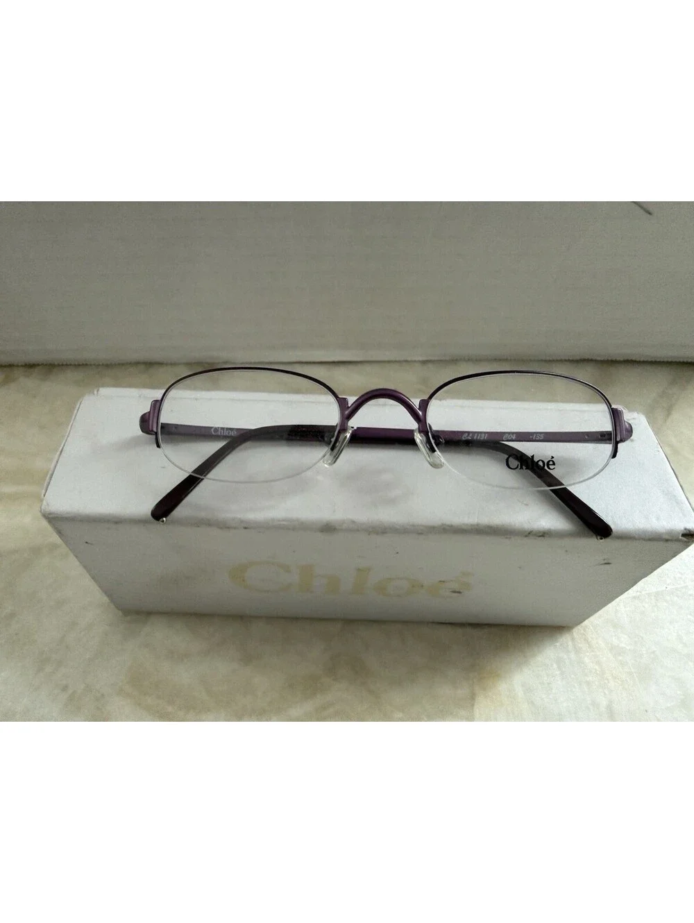 NEW Chloe CL 1131 C04 Purple Eyeglass Frames France 53mm w/ COA & Box NOS